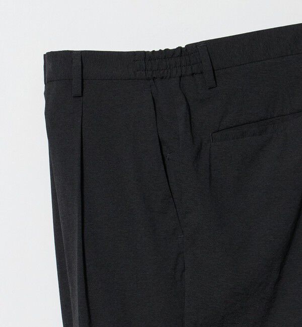 UNITED ARROWS「ウェザーコンフォート メランジ サイドシャーリング 1プリーツ パンツ 撥水 ヨコストレッチ」|チノ|