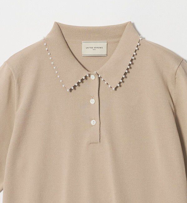 UNITED ARROWS「パールライク ポロニット ‐ウォッシャブル‐」|ニット・セーター|