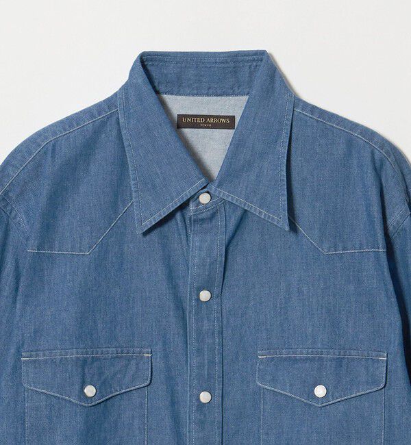 UNITED ARROWS「デニム ウエスタンシャツ」|シャツ・ブラウス|