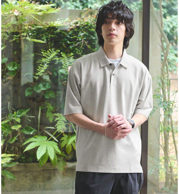 UNITED ARROWS green label relaxing「KIVANC 半袖 ポロシャツ」|ポロシャツ|LT.GRAY