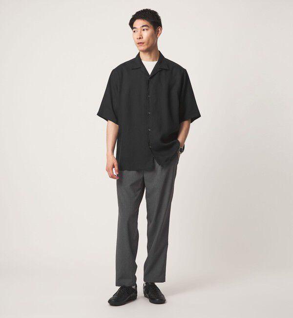 UNITED ARROWS green label relaxing「リネン ポプリン オープンカラー 半袖 シャツ」|シャツ・ブラウス|