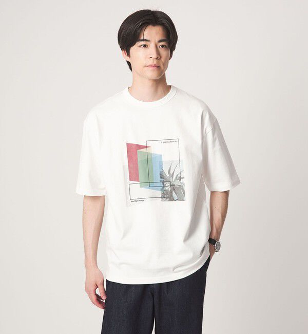 UNITED ARROWS green label relaxing「＜Phospho Graphica＞グラフィック 半袖 Tシャツ カットソー」|Tシャツ・カットソー|