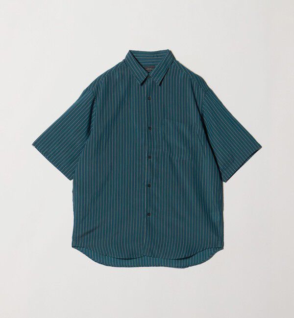 UNITED ARROWS green label relaxing「フィブリル ストライプ ジャストルーズ 半袖 シャツ」|シャツ・ブラウス|