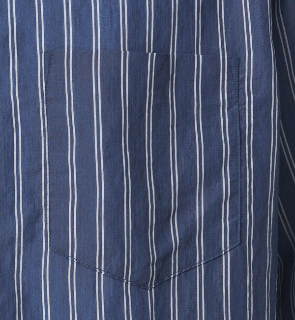 UNITED ARROWS green label relaxing「フィブリル ストライプ ジャストルーズ 半袖 シャツ」|シャツ・ブラウス|