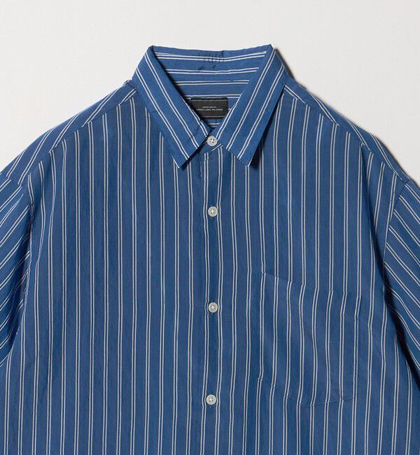 UNITED ARROWS green label relaxing「フィブリル ストライプ ジャストルーズ 半袖 シャツ」|シャツ・ブラウス|