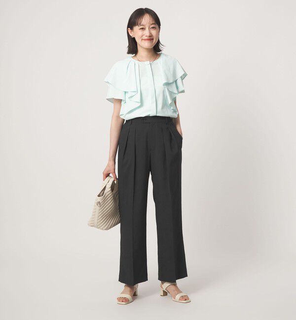 UNITED ARROWS green label relaxing「［size SHORT/TALLあり］2タック ワイド パンツ UVカット 接触冷感 吸水速乾」|その他|