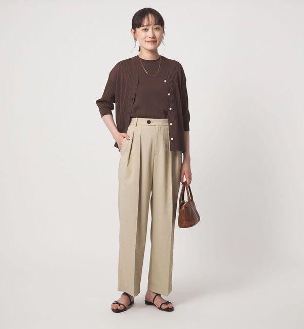 UNITED ARROWS green label relaxing「［size SHORT/TALLあり］2タック ワイド パンツ UVカット 接触冷感 吸水速乾」|その他|