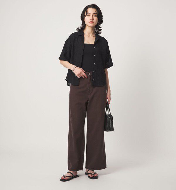 UNITED ARROWS green label relaxing「［size SHORT/TALLあり］ワイド デニム パンツ」|デニム|