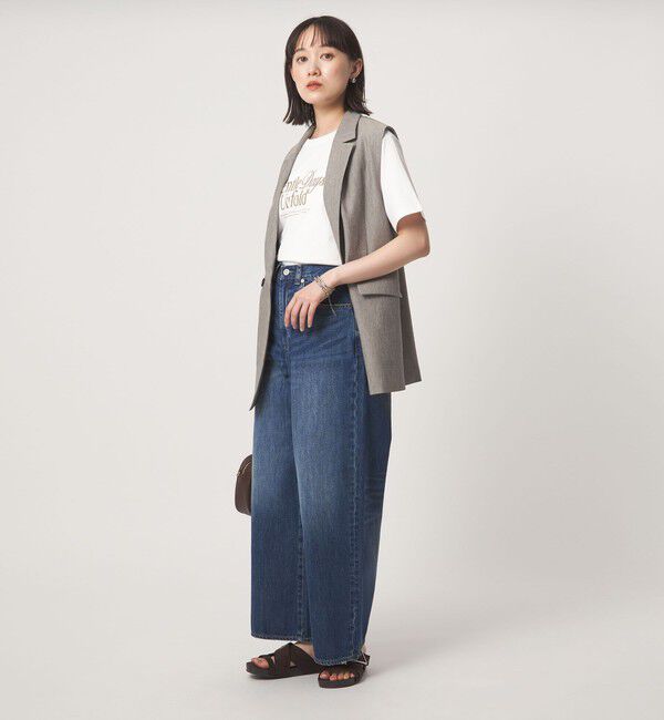 UNITED ARROWS green label relaxing「［size SHORT/TALLあり］ワイド デニム パンツ」|デニム|