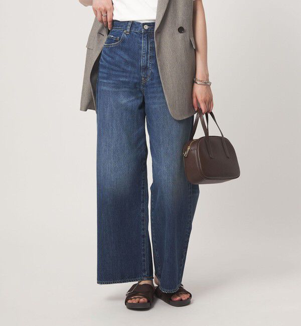 UNITED ARROWS green label relaxing「［size SHORT/TALLあり］ワイド デニム パンツ」|デニム|