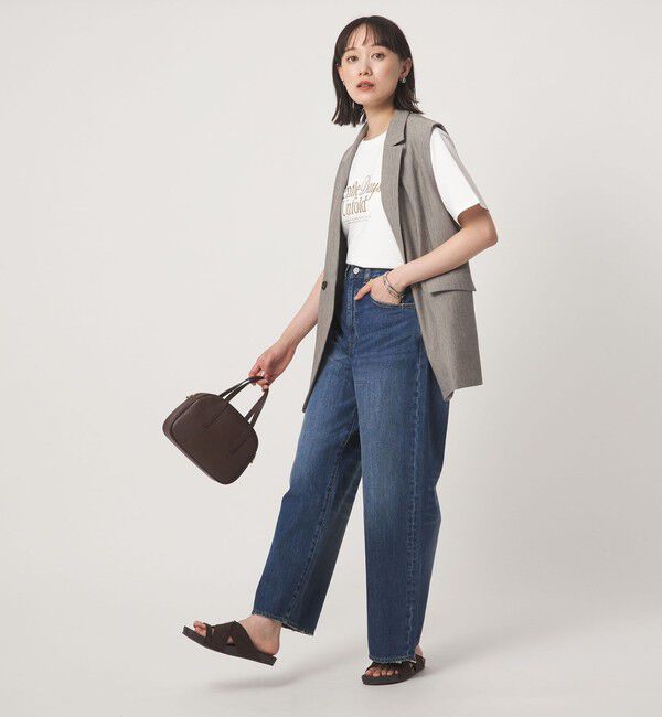 UNITED ARROWS green label relaxing「［size SHORT/TALLあり］ワイド デニム パンツ」|デニム|