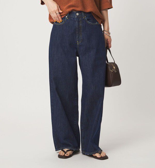 UNITED ARROWS green label relaxing「［size SHORT/TALLあり］ワイド デニム パンツ」|デニム|NAVY
