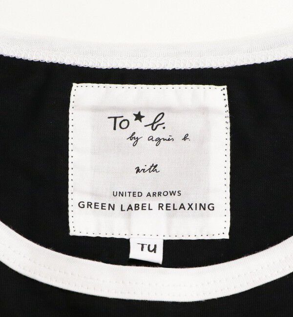 UNITED ARROWS green label relaxing「＜To b. by agnes b.コラボ＞ロゴ リンガー Tシャツ」|Tシャツ・カットソー|