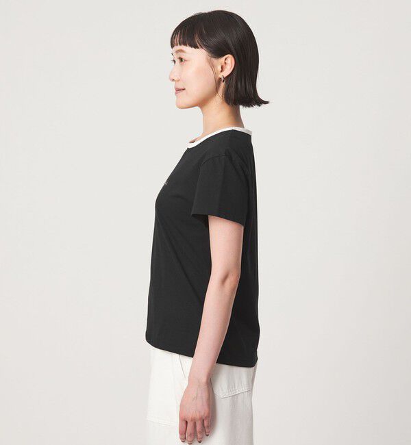 UNITED ARROWS green label relaxing「＜To b. by agnes b.コラボ＞ロゴ リンガー Tシャツ」|Tシャツ・カットソー|