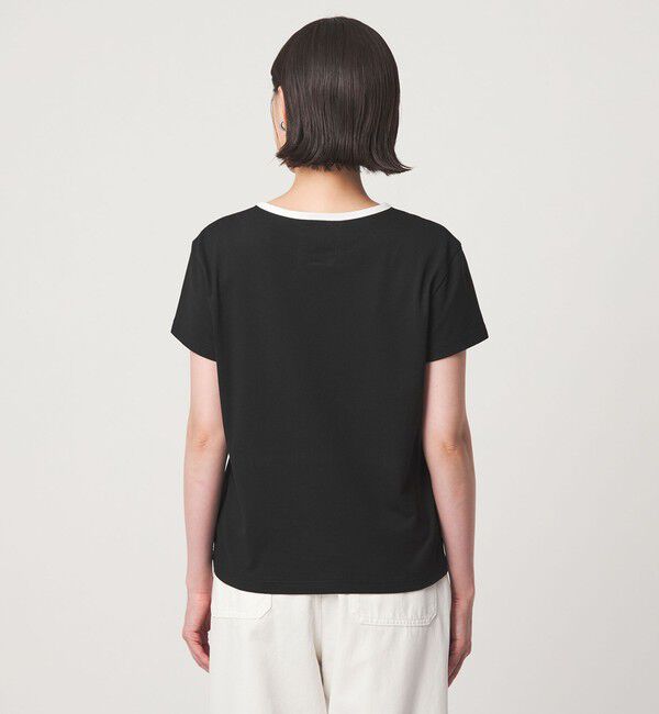 UNITED ARROWS green label relaxing「＜To b. by agnes b.コラボ＞ロゴ リンガー Tシャツ」|Tシャツ・カットソー|