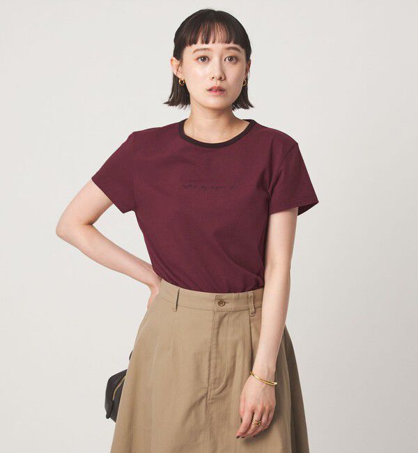 UNITED ARROWS green label relaxing「＜To b. by agnes b.コラボ＞ロゴ リンガー Tシャツ」|Tシャツ・カットソー|