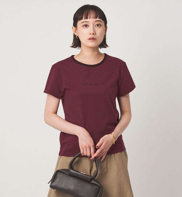 UNITED ARROWS green label relaxing「＜To b. by agnes b.コラボ＞ロゴ リンガー Tシャツ」|Tシャツ・カットソー|