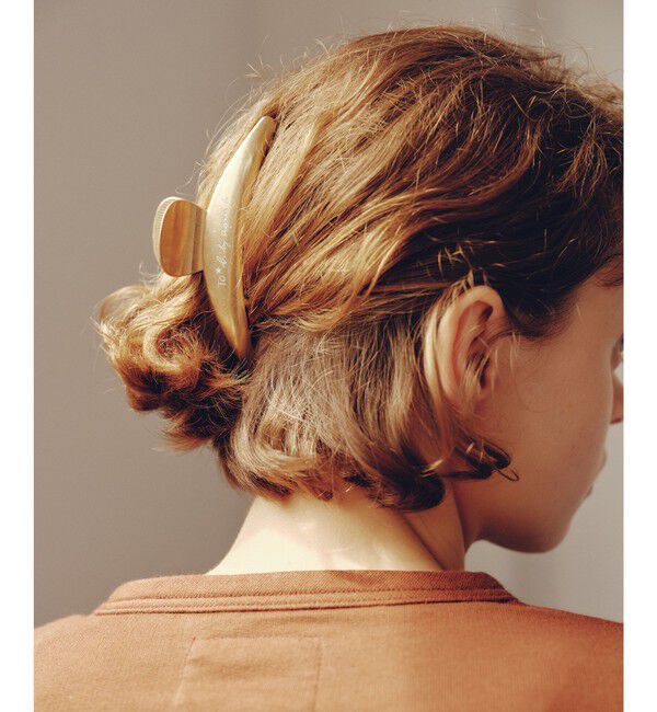 UNITED ARROWS green label relaxing「＜To b. by agnes b.コラボ＞ロゴ ヘアクリップ」|ヘアバンド|GOLD