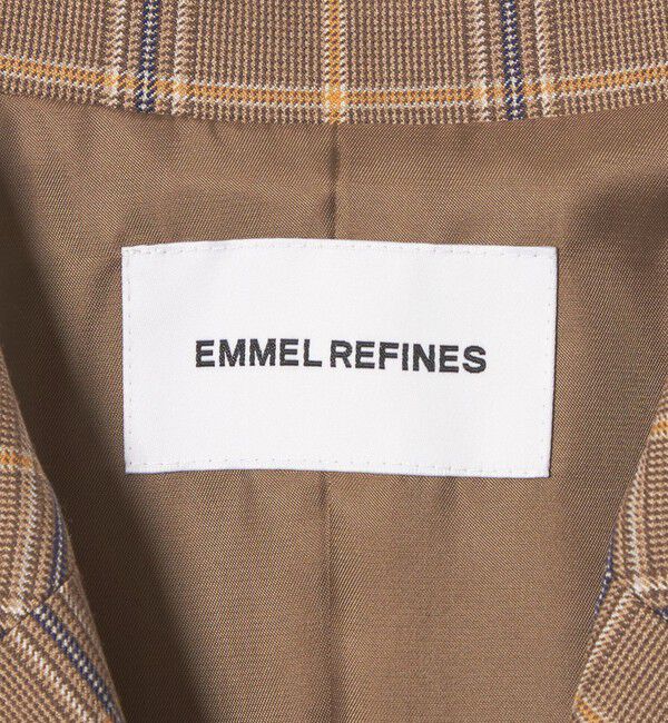 EMMEL REFINES「＜EMMEL REFINES＞EM タータンチェック Wボタン ジャケット」|テーラードジャケット|