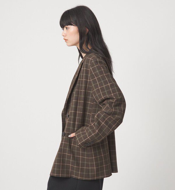 EMMEL REFINES「＜EMMEL REFINES＞EM タータンチェック Wボタン ジャケット」|テーラードジャケット|