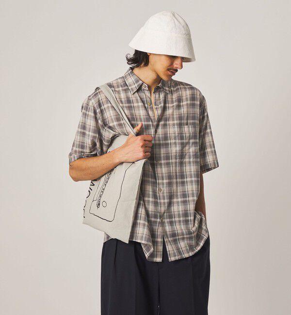 STEVEN ALAN「＜Steven Alan＞ マドラスチェック レギュラーカラー ショートスリーブ シャツ BOX」|シャツ・ブラウス|