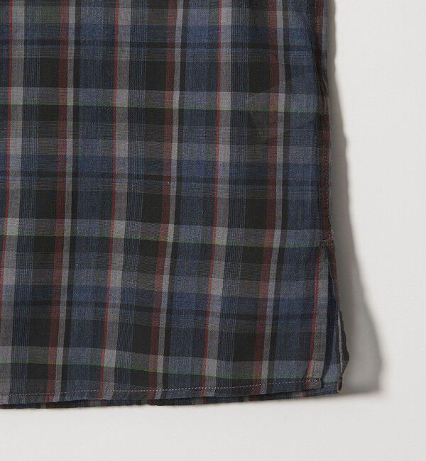 STEVEN ALAN「＜Steven Alan＞ マドラスチェック レギュラーカラー ショートスリーブ シャツ BOX」|シャツ・ブラウス|