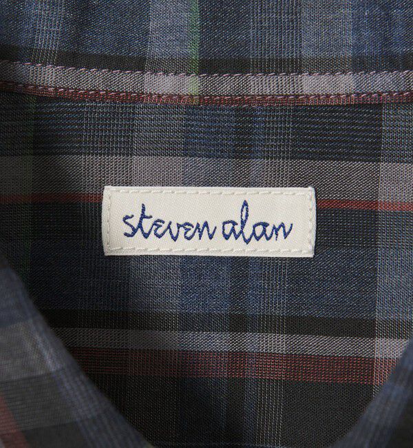 STEVEN ALAN「＜Steven Alan＞ マドラスチェック レギュラーカラー ショートスリーブ シャツ BOX」|シャツ・ブラウス|