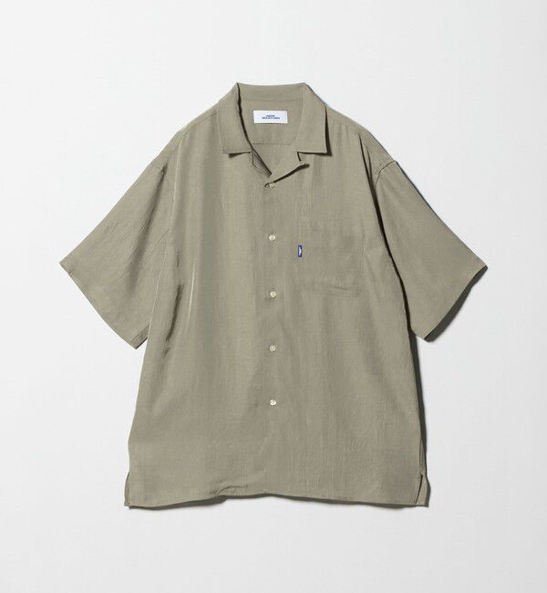 NICE WEATHER「＜NICE WEATHER＞サテン ショートスリーブシャツ」|シャツ・ブラウス|