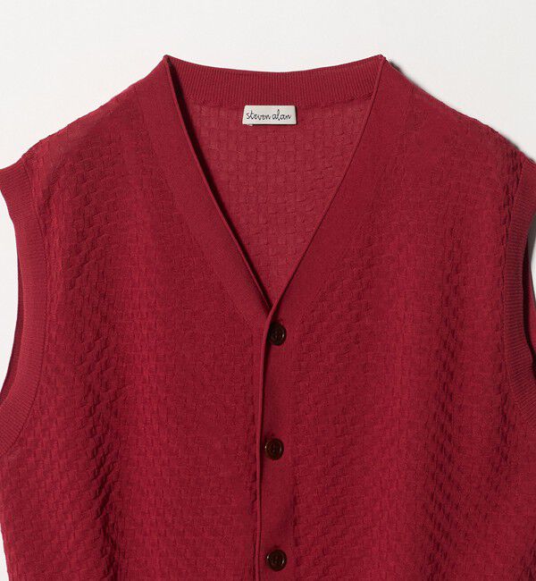 STEVEN ALAN「＜Steven Alan＞スクエア ジャガード ベスト」|ニット・セーター|