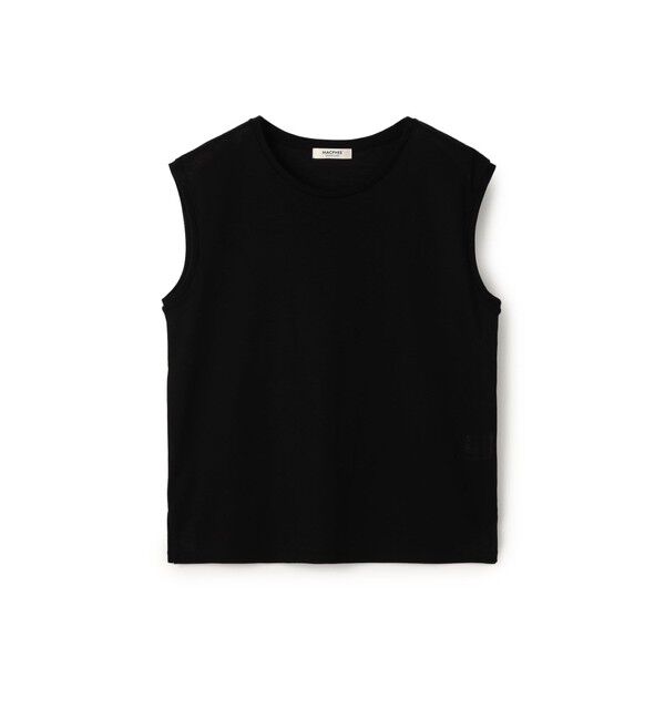 MACPHEE「ハイゲージジャージー ノースリーブプルオーバー」|Tシャツ・カットソー|19 ブラック