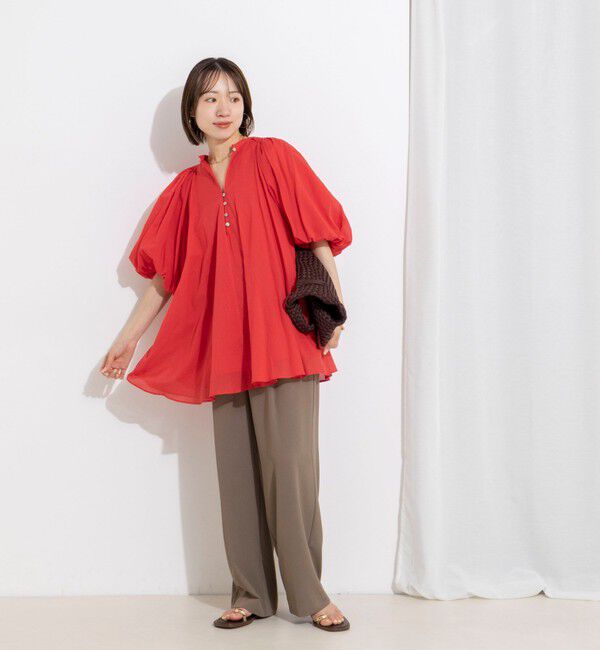 NOLLEY'S「【WEB＆一部店舗限定カラー】《セットアップ対応》ジョーゼットイージーワイドパンツ」|その他|