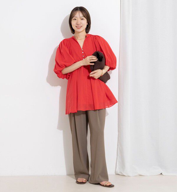 NOLLEY'S「【WEB＆一部店舗限定カラー】《セットアップ対応》ジョーゼットイージーワイドパンツ」|その他|