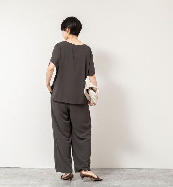 NOLLEY'S「【WEB＆一部店舗限定カラー】《セットアップ対応》ジョーゼットイージーワイドパンツ」|その他|