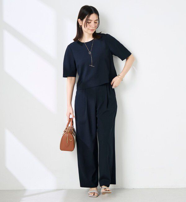 NOLLEY'S「《セットアップ対応》ウォッシャブル麻調ワイドパンツ」|その他|