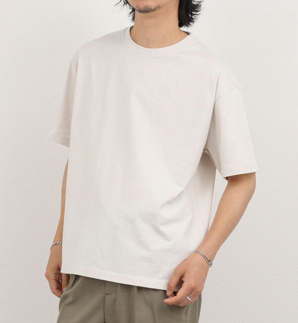 NOLLEY'S goodman「【BECシリーズ】コンパクトコーマ ワイドシルエットＴシャツ 26SS」|Tシャツ・カットソー|グレーベージュ