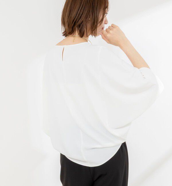 NOLLEY'S「【WEB限定】ウォッシャブルジョーゼットコクーンブラウス」|シャツ・ブラウス|
