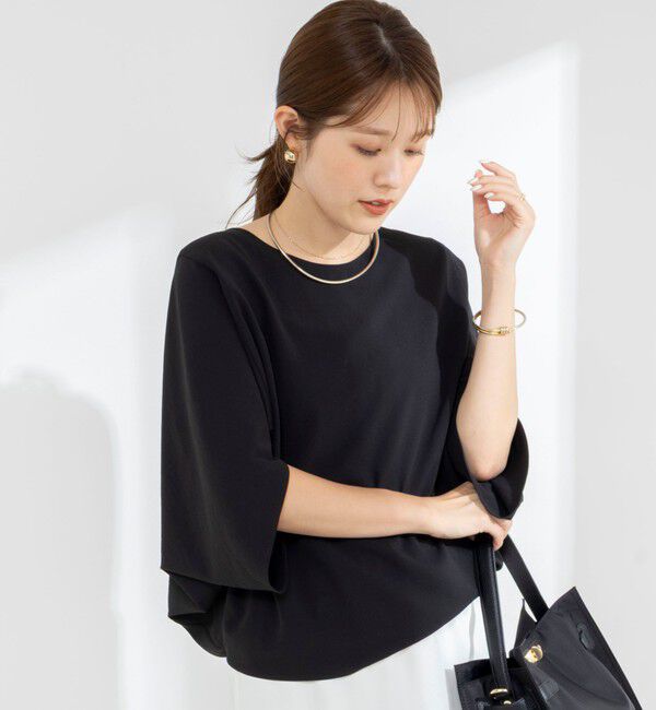 NOLLEY'S「【WEB限定】ウォッシャブルジョーゼットコクーンブラウス」|シャツ・ブラウス|