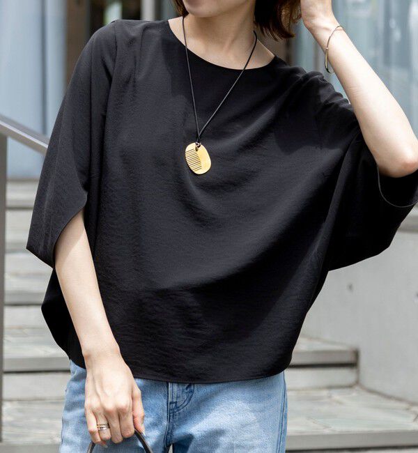 NOLLEY'S「【WEB限定】ウォッシャブルジョーゼットコクーンブラウス」|シャツ・ブラウス|
