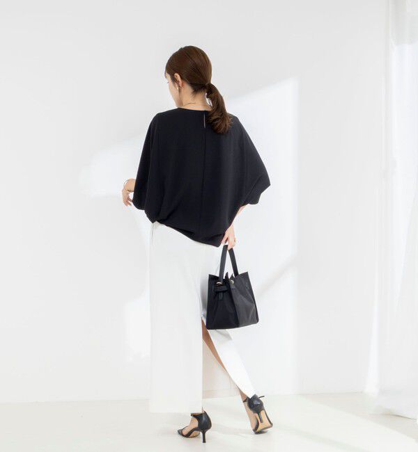 NOLLEY'S「【WEB限定】ウォッシャブルジョーゼットコクーンブラウス」|シャツ・ブラウス|