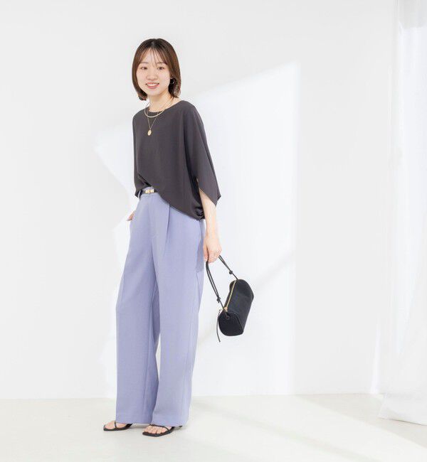 NOLLEY'S「【WEB限定】ウォッシャブルジョーゼットコクーンブラウス」|シャツ・ブラウス|