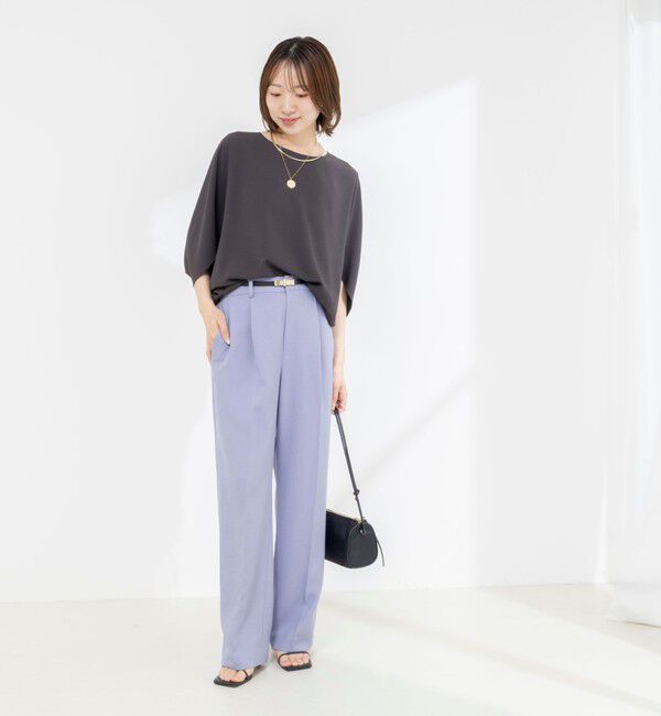 NOLLEY'S「【WEB限定】ウォッシャブルジョーゼットコクーンブラウス」|シャツ・ブラウス|
