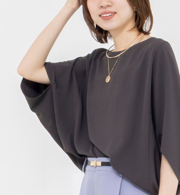 NOLLEY'S「【WEB限定】ウォッシャブルジョーゼットコクーンブラウス」|シャツ・ブラウス|