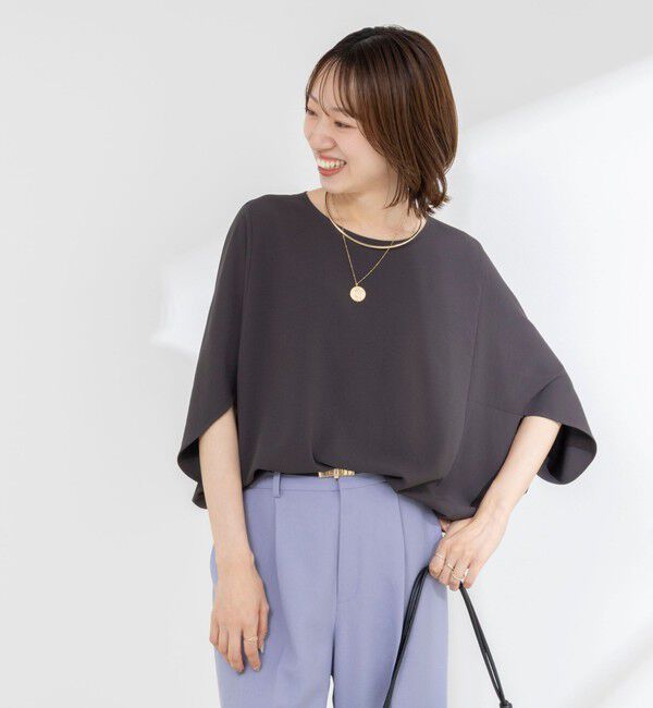 NOLLEY'S「【WEB限定】ウォッシャブルジョーゼットコクーンブラウス」|シャツ・ブラウス|