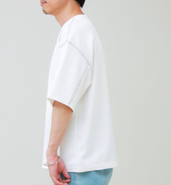 GLOSTER「【セットアップ対応】カルゼラダーステッチ クルーネックTシャツ」|Tシャツ・カットソー|