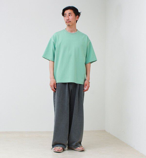GLOSTER「【セットアップ対応】カルゼラダーステッチ クルーネックTシャツ」|Tシャツ・カットソー|