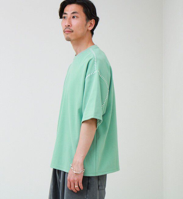 GLOSTER「【セットアップ対応】カルゼラダーステッチ クルーネックTシャツ」|Tシャツ・カットソー|
