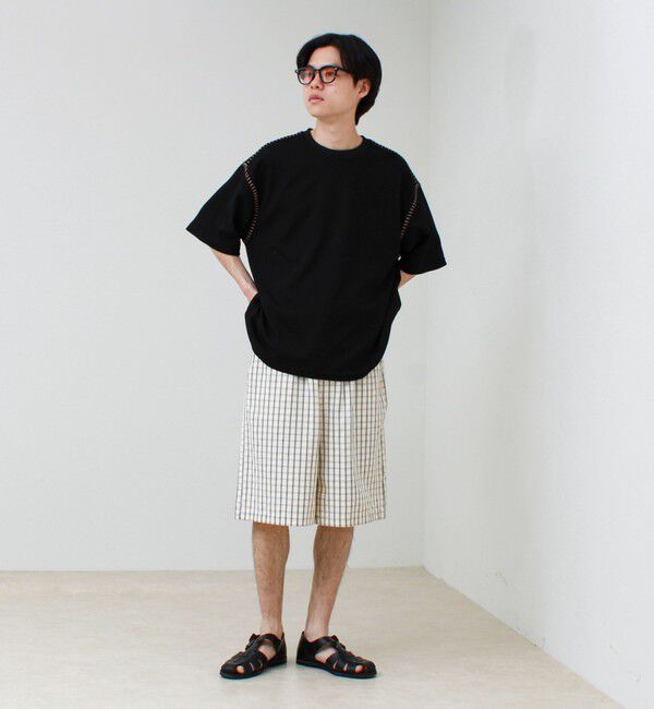 GLOSTER「【セットアップ対応】カルゼラダーステッチ クルーネックTシャツ」|Tシャツ・カットソー|
