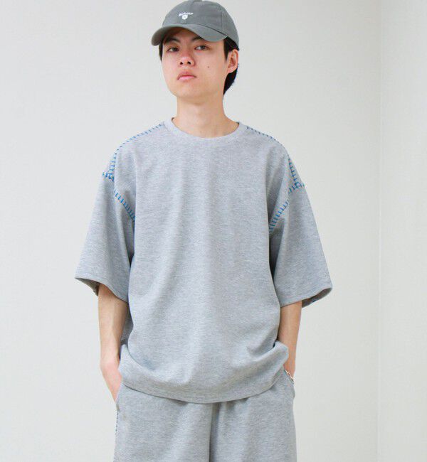 GLOSTER「【セットアップ対応】カルゼラダーステッチ クルーネックTシャツ」|Tシャツ・カットソー|