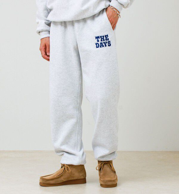 GLOSTER「【THE DAYS/ザ デイ】HIGE SWEAT PANTS 髭文字刺繍 スウェットパンツ 裏起毛」|その他|