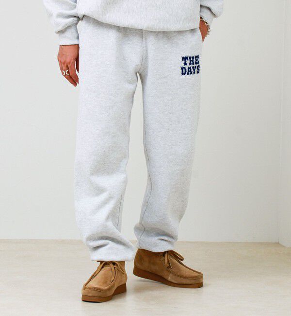 GLOSTER「【THE DAYS/ザ デイ】HIGE SWEAT PANTS 髭文字刺繍 スウェットパンツ 裏起毛」|その他|